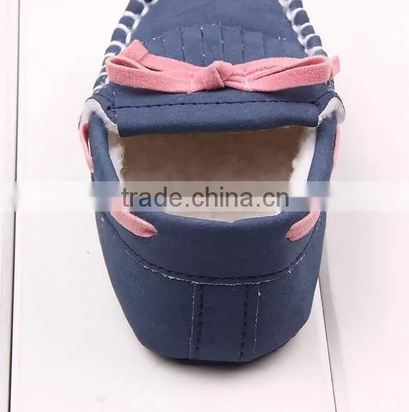 New Winte Fringed With Velvet Baby Toddler Shoes