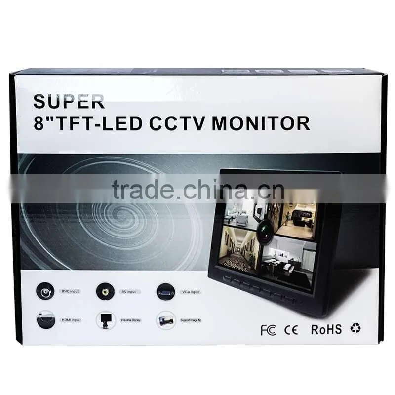 used tft lcd monitor 12Vdc 8 inch lcd led monitor