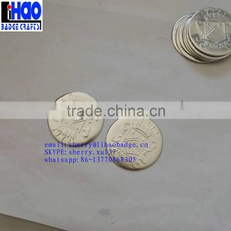 Metal silver self adhesive label plate