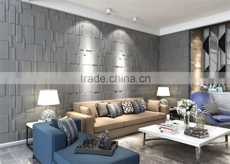 2016 new business 3D leather panel wall covering idea (Tommy)