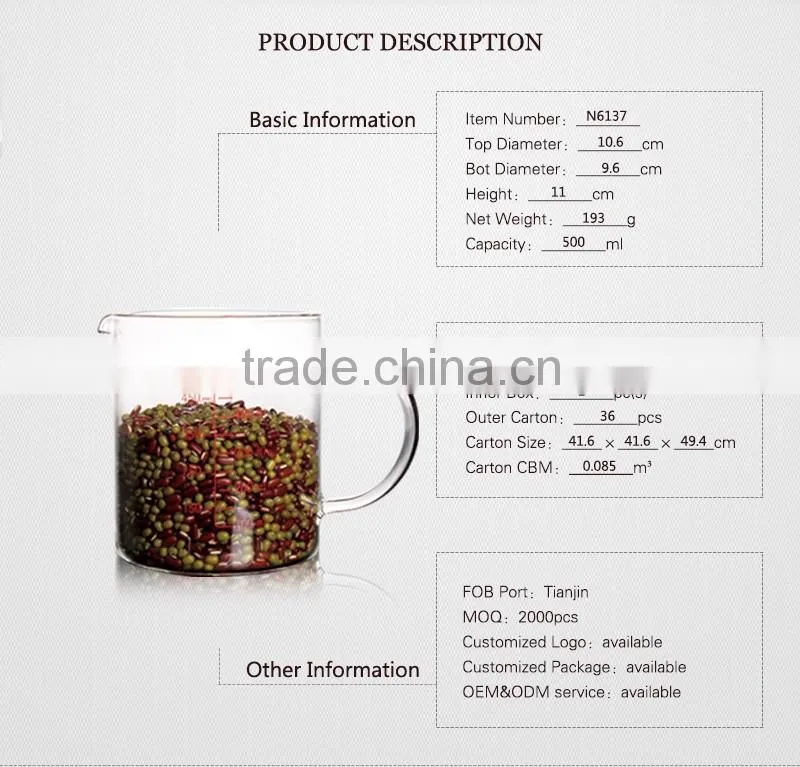 alibaba pyrex glass custom measuring cups, glass measuring jug