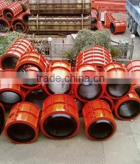 Concrete electric pole/pile mast making machine and moulds/machine for making concrete pipe
