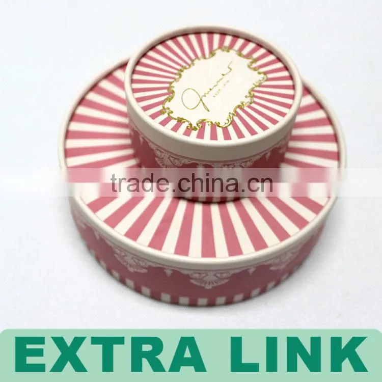 Customized decorated jewellery small gift box gift packaging box round gift box