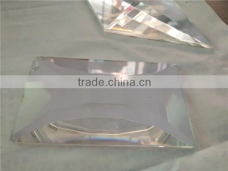 customerized size irregular bevelled glass