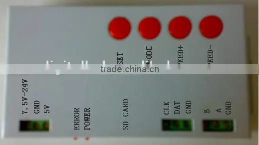 2048pixels rgb led controller t-1000s with sd card