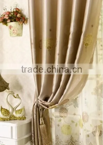 2015 hot sale printed designed No. 24 window curtains, made- up black out fabric in home or hotel