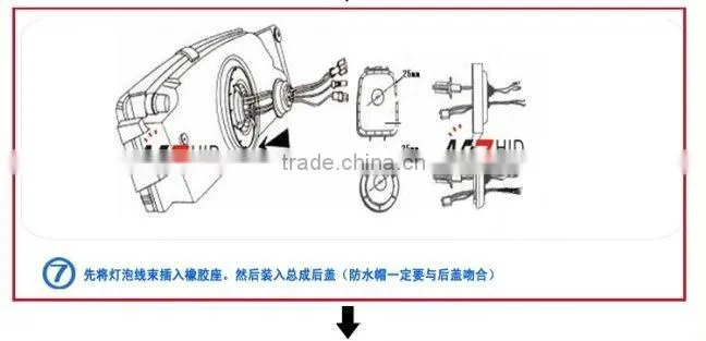 AC55W, 12V,hid xenon kit/car hid kit/xenon kit.HEADLIGHT