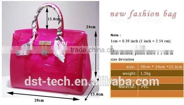Bags handbag pvc plastic bag ladies handbags guangzhou 2016