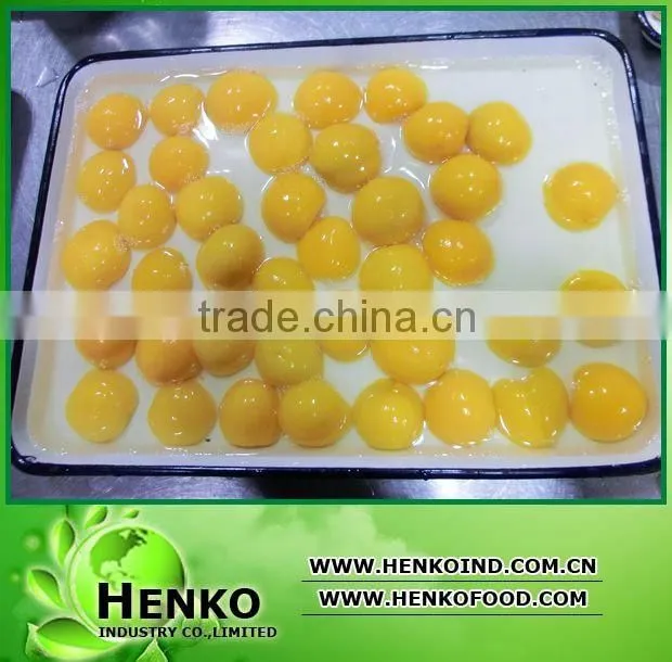 2014 crop Canned fruit yellow peach in syrup