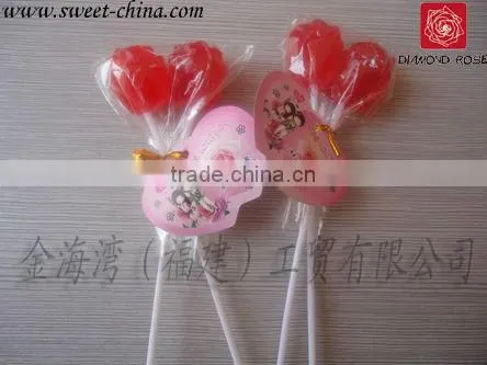Multicolored lollipop candy