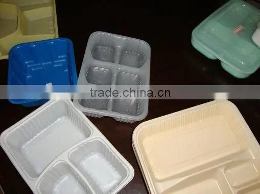 biodegradable disposable plastic take away food box making machine