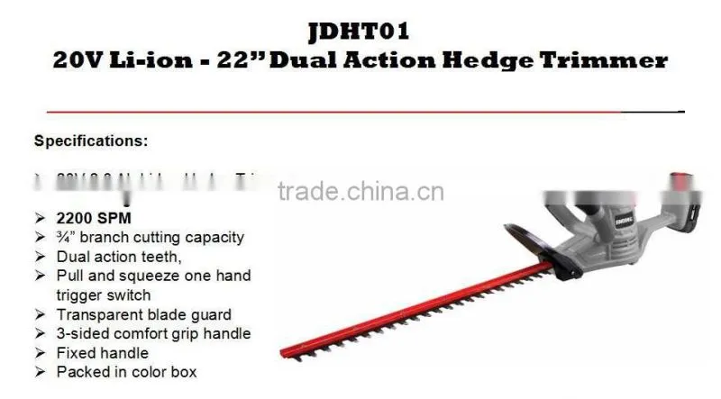 20V Bundle Kit Garden Tool Sets Cordless Blower and Headge Trimmer with 1 Set of Lion Battery and Charger