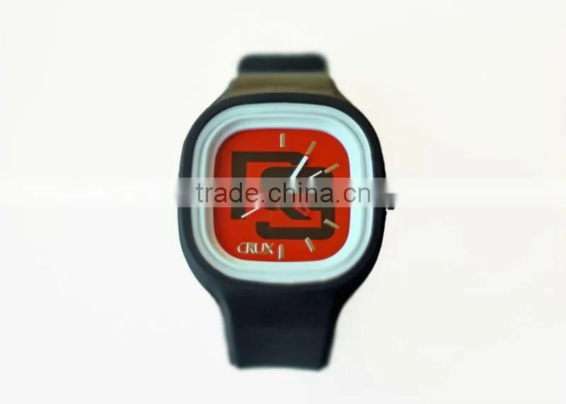 fashion silicone watch with custom logo for promotion