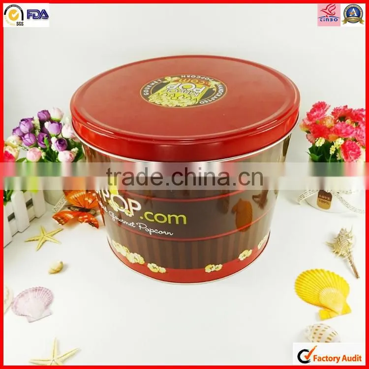 first grade round High quality new year gift packaging tin box