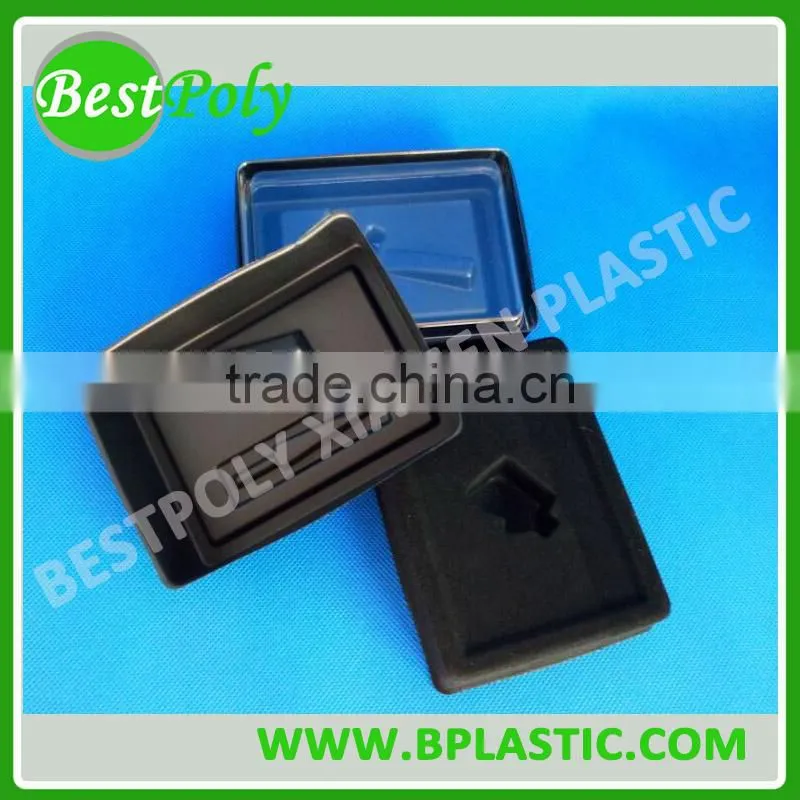 Custom high quality plastic flocking tray ,flocking packaging