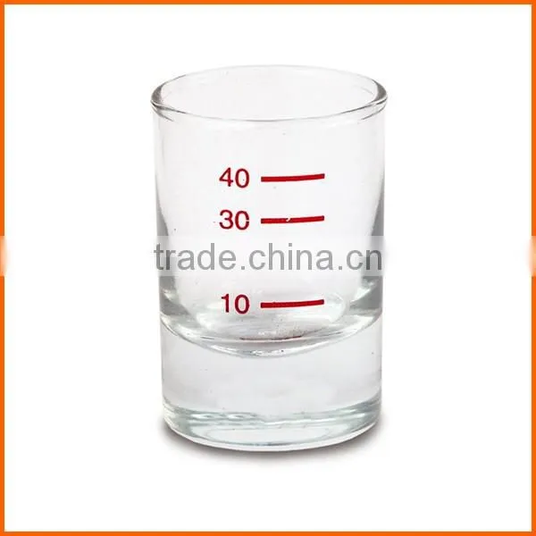 Top quality customized small measuring shot glass