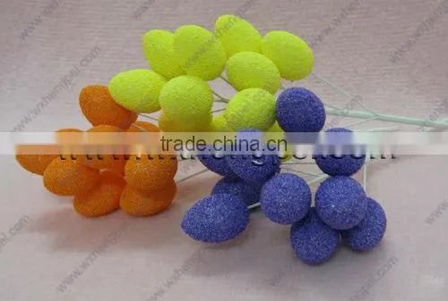 foam egg/ 11pcs Easter Egg Picks/ easter foam egg with decoration paper wrapped