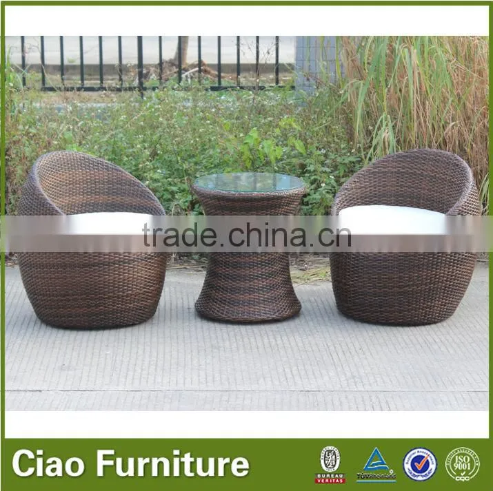 funky modern outdoor furnitue rattan coffee table set