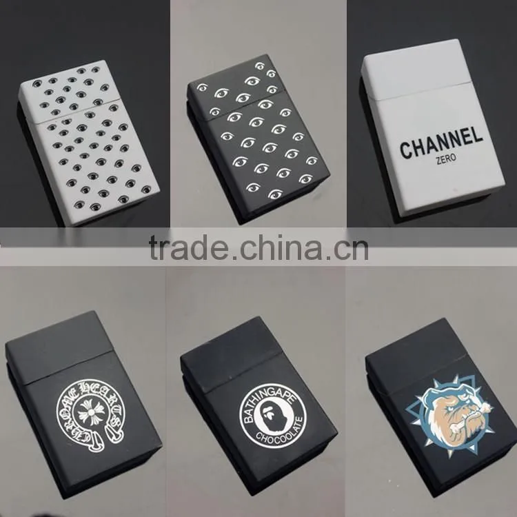 Foldable cases and lids square shape silicone cigarette lids