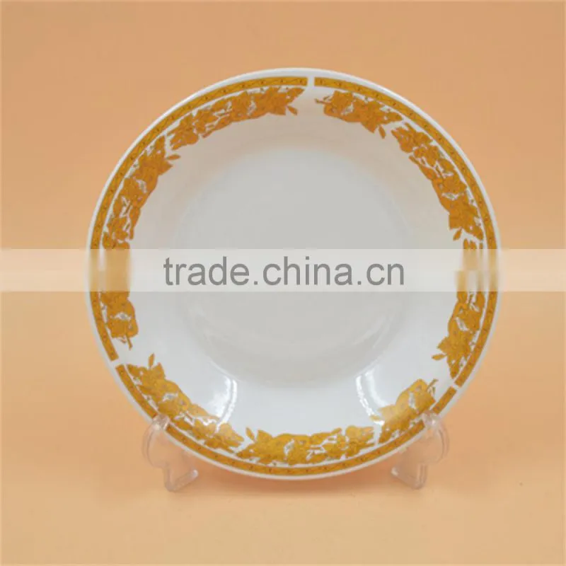 High white ceramic porcelain dinner set