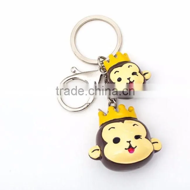 Monkey keychain for smart key/ custom shape keychain