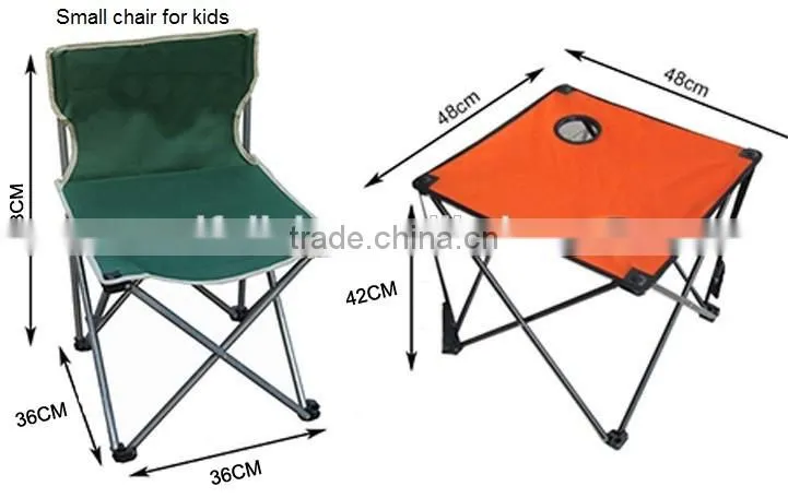 Outdoor folding chair and tables set