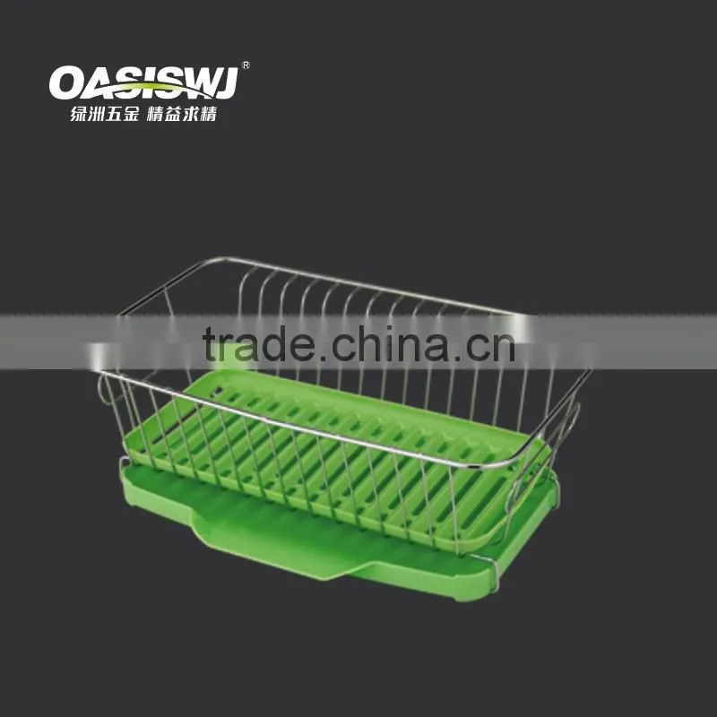 2016Stainless Steel Silicone Drying dish drainer rack