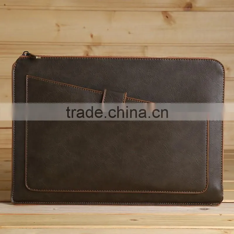 Manufacture leather laptop bag for travel accessories, for multifunction laptop bag