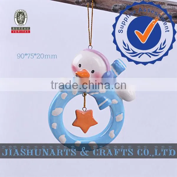Christmas Sales Cute Snowman Ceramic Wall Hanging Decor