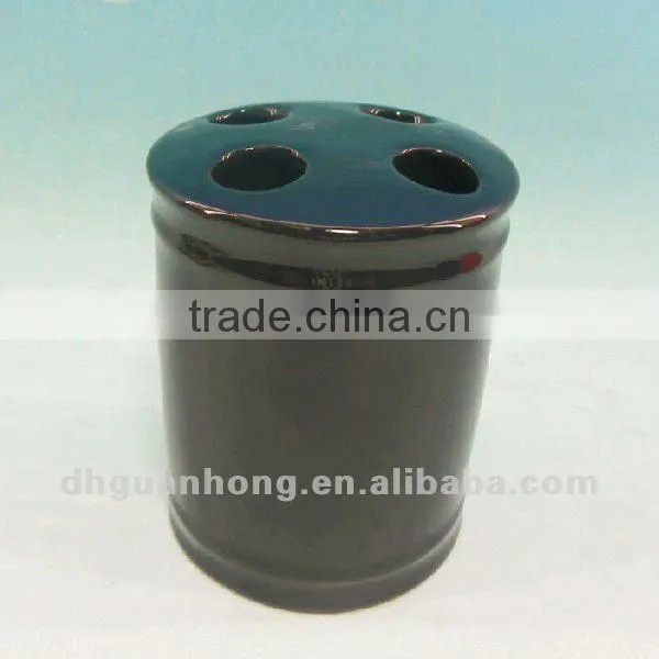 Good quality blue ceramic toothbrush holder