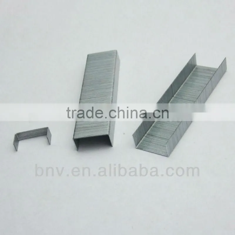Silver color galvanized standard size stapler pin 26/6