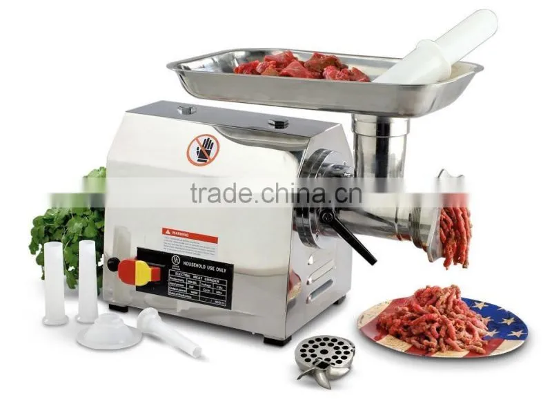hot sales stainless steel electric meat grinder /12# home use meat mincer