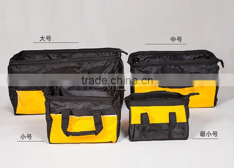Large capacity fold electrical tool kit bag