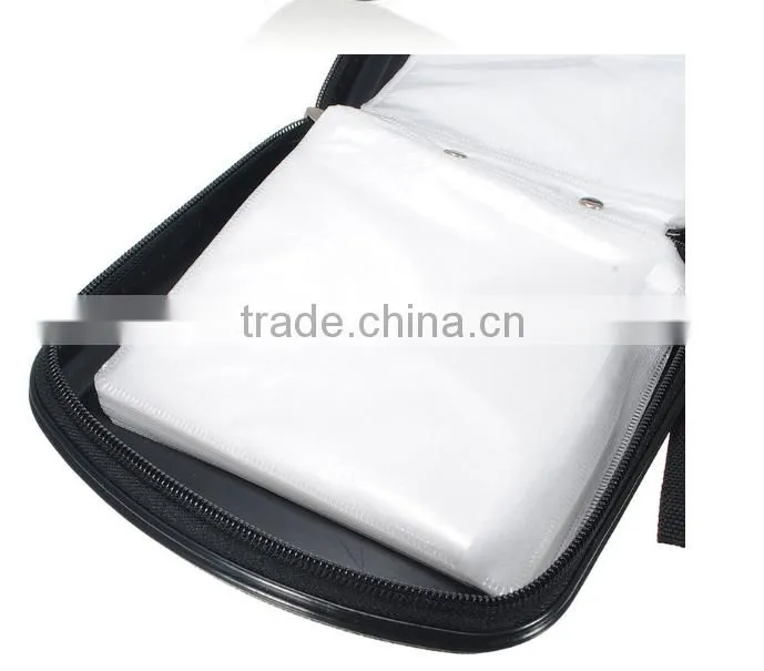 NEW Portable CD Storage Bag 40-pieces DVD hard Plastic Protector Carrying Case