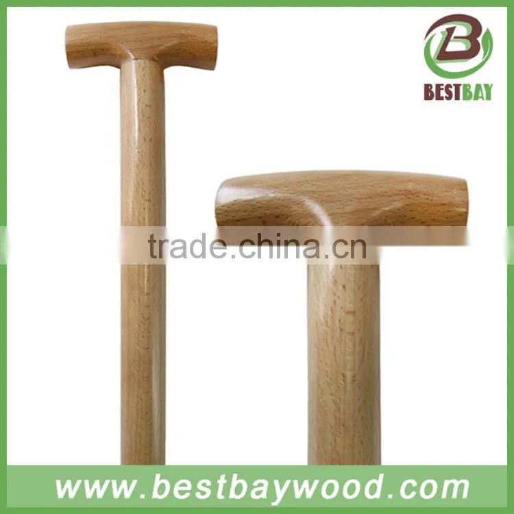 T shape wooden shovel handle,snow shovel handle