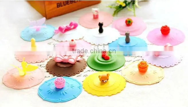 clear cup with lid ps cup lid eco-friendly silicone cup lids