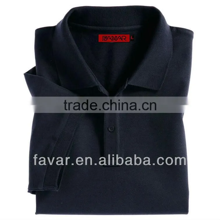 blank sublimation black 65%cotton 35%polyester fabric work T-shirt