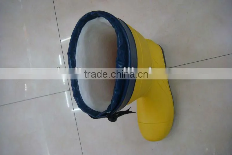 yellow pvc boots