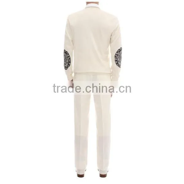 Direct sale allover skull lace printing men's cardigan