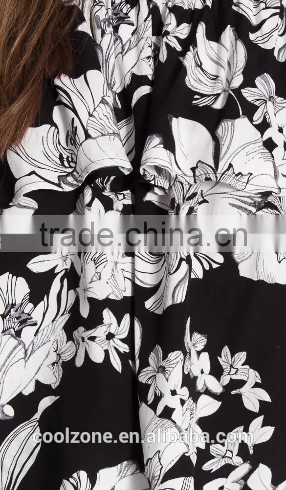 2015 Off the shoulder floral print women tank top,wholesale women sweet sheer tank tops