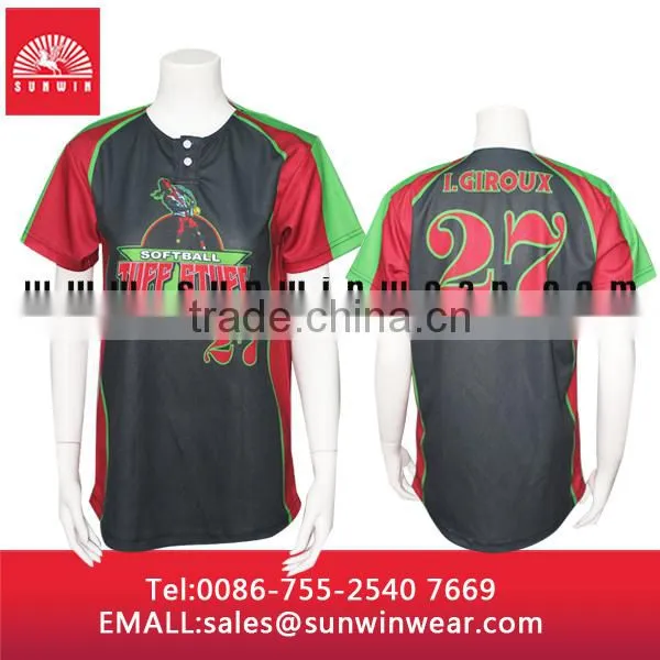 new sports design custom made baseball jerseys