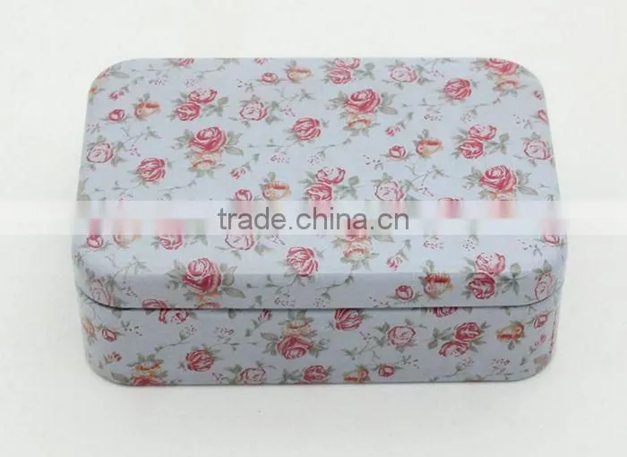 R1837H Manufacturer square tin box metal storage box wholesale gum tin box