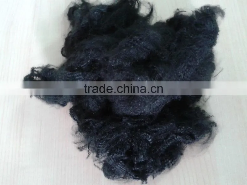 polyester staple fiber black to Pakistan at USD 0.75/KG