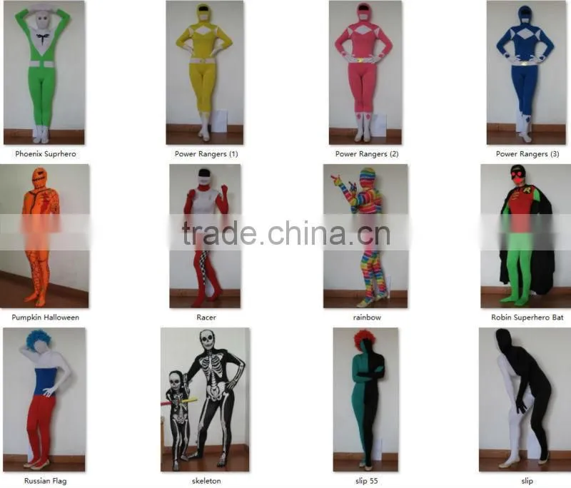wholesale adult and kids lycra spandex christmas santa zentai suit