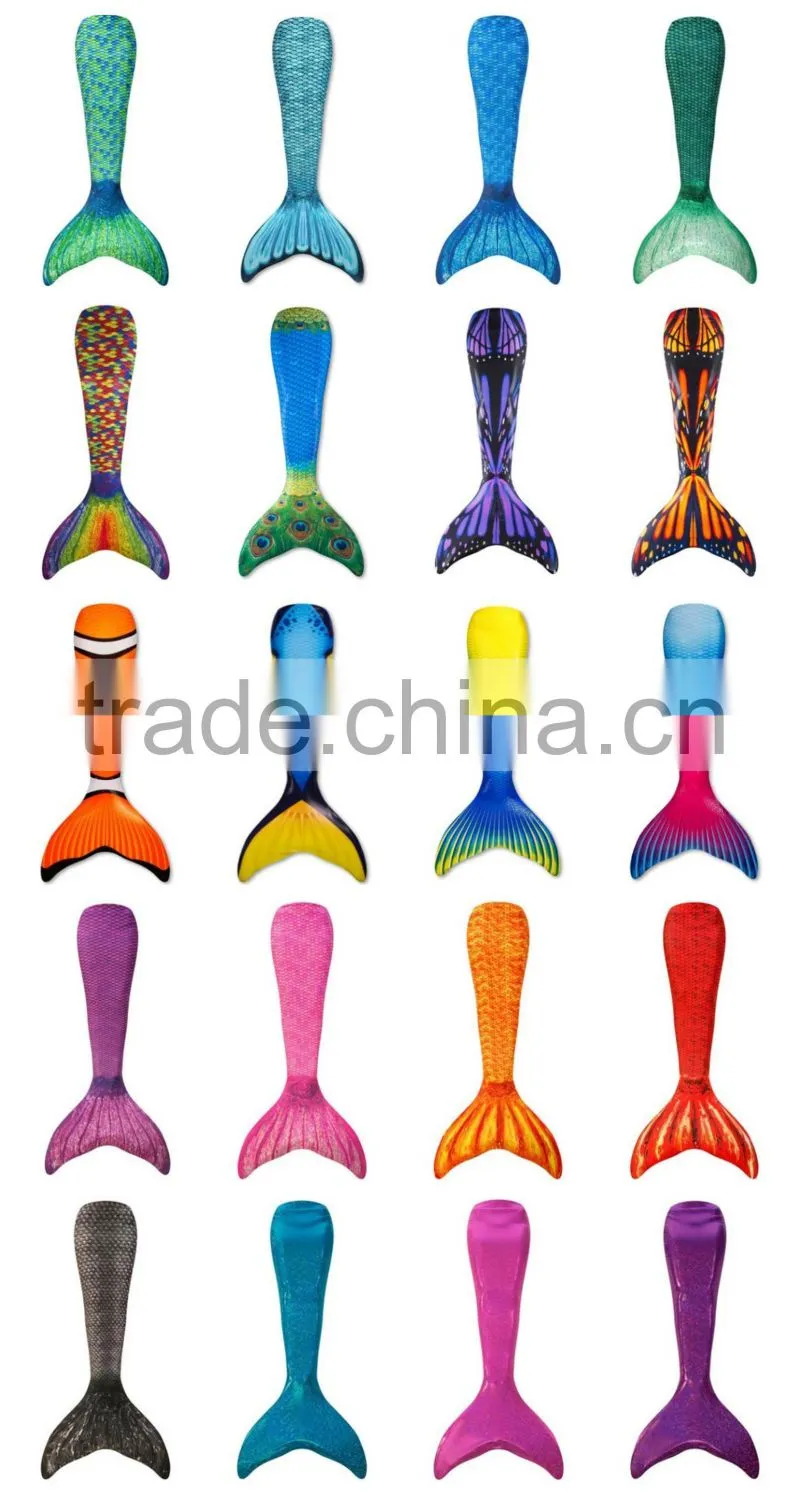 3pcs set Lovely Kid Mermaid Set Girls Swimsuit Mermaid Cosplay Costume