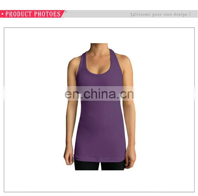 Plan Design High Quality Compression Women Sleeveless Yoga Tank Top