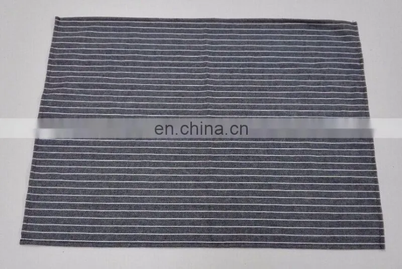 high quality linen/cotton color weaved frayed hem tea towels in stripes in small quantities