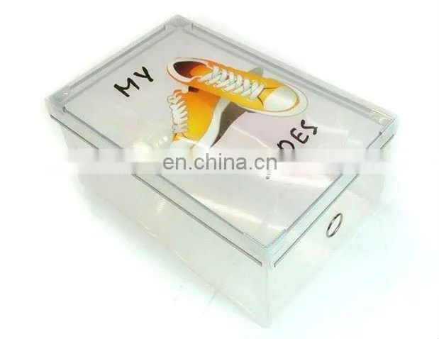 color plastic shoe box