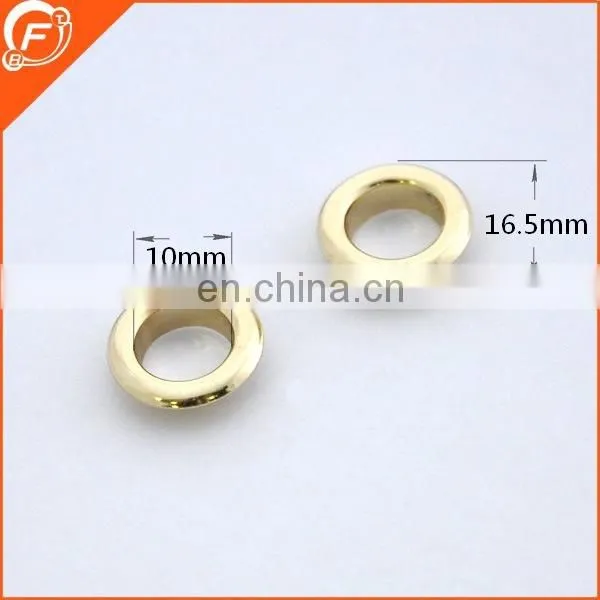 shinny gold round brass eyelets for lady cloth