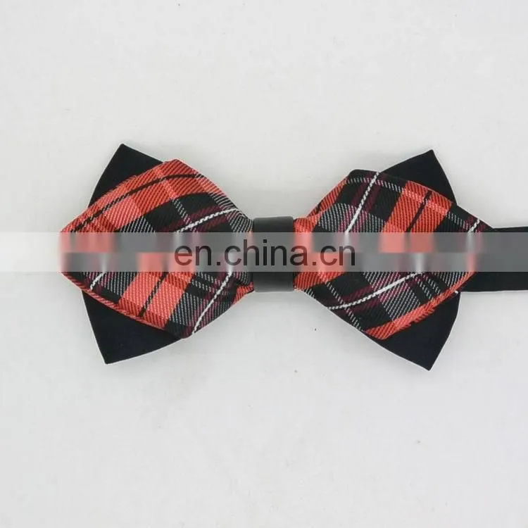 2015 Latest Plaid Design Mini Bowties